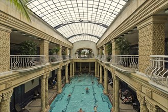 Indoor swimming pool in St. Gellert Thermal Bath