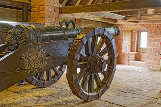Cannon in the Chateau du Haut-Koenigsbourg