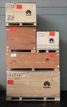 Huawei shipping crates