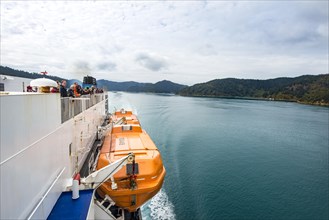 View from ferry into the fjord