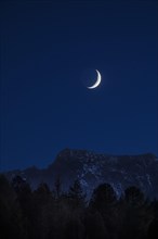 Moon in the Otztal valley