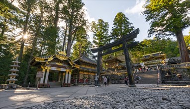 Torii gate at Tosho-gu Shrine from the 17th century