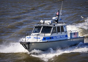 Police Boat on the Hudson River