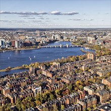 View from Prudential Tower to Beacon Hill and Charles River