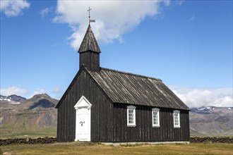 Black wooden church