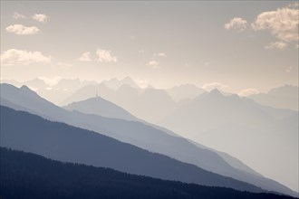 Mountains in the haze