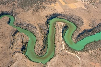 River Duraton in barren landscape