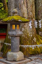 Stone lantern at a Japanese temple