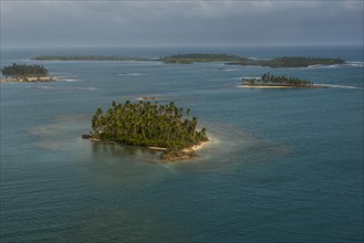 Aerial of the San Blas islands