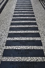 Walk of Fame with the names of famous rally drivers of the Madeira Wine Rally