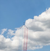 Aerobatics with French flag