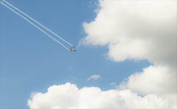 Military aircraft in flight