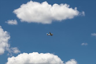 Military aircraft in flight