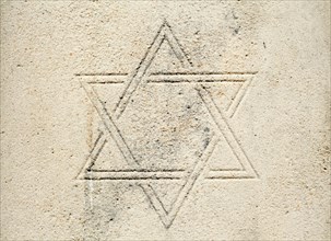 Star of David on Jewish Memorial Stele in St. John's Monastery
