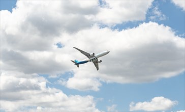 Passenger aircraft Airbus A330neo in flight
