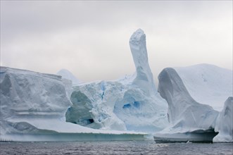 Icebergs near Pleneau Island, Lemaire Channel, Antarctic Peninsula