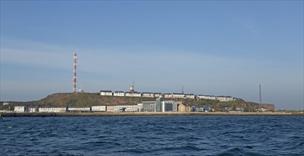 View from the sea to Upper Land and Lower Land