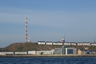 View from the sea to Upper Land and Lower Land