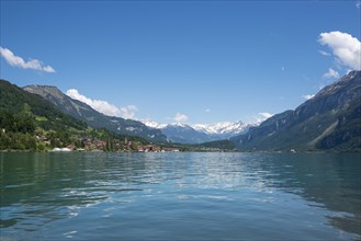 Lake Brienz with view of Brienz