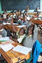 Pupils in the classroom teaching at the Primary School