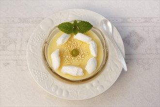 Swabian dessert in dessert bowl