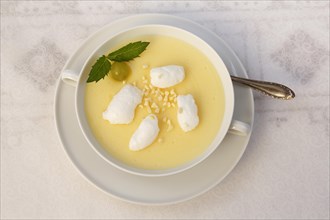 Swabian dessert in dessert bowl