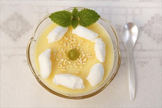 Swabian dessert in dessert bowl