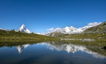Matterhorn reflected in Lake Leisee