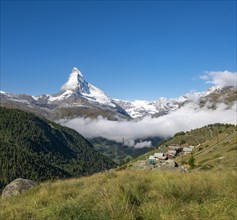 Snow-covered Matterhorn