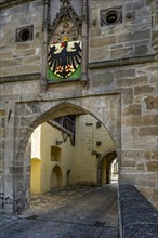 Passage at Ellinger Tor with imperial coat of arms