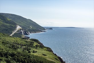 Coastal landscape on the west coast of Cape Breton Highlands National Park