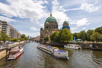 Berlin Cathedral on the banks of the river Spree