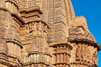 Carvings on the facade of Osiyan Mata Temple