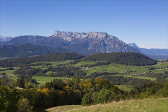 View from Krispl to the Untersberg