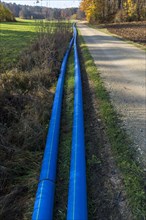 Laying of gas pipelines
