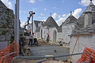 Road construction at the trulli