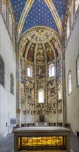 Chancel with Romanesque frescoes from the 14th century