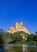 Melk Abbey and river Danube