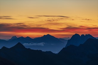 Sunrise over Lechtaler Alps