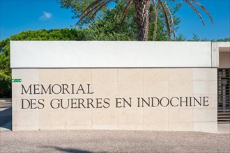 Entrance area of the necropolis Memorial des Guerres en Indochine