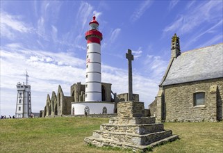 Lighthouse with Saint Mathieu Abbey