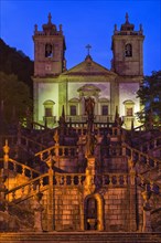 Nossa Senhora da Peneda Sanctuary and Virtue stairway at sunset