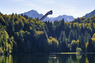 Lake Freiberg and Heini-Klopfer ski jump