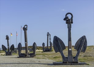 Anchors from various ships