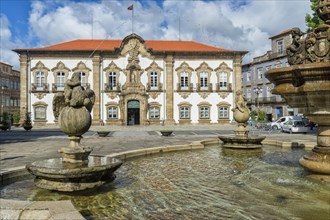 Braga City Hall and fountain