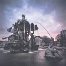 Neptun fountain at Alexanderplatz square