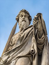 Statue of St. Paul with a sword at St. Peter's Square