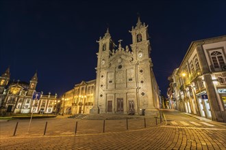 Santa Cruz or Holy Cross Church at night
