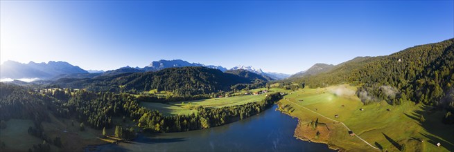 Panorama of Lake Geroldsee near Kruen