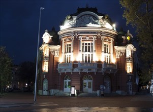 National Opera and ballet theatre at night